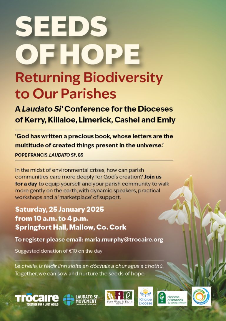 Seeds of Hope Conference Laudato Si Killaloe Diocese